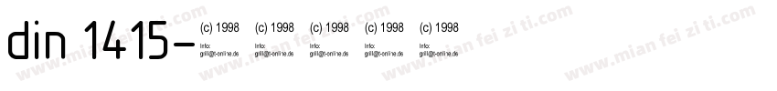 din 1415字体转换